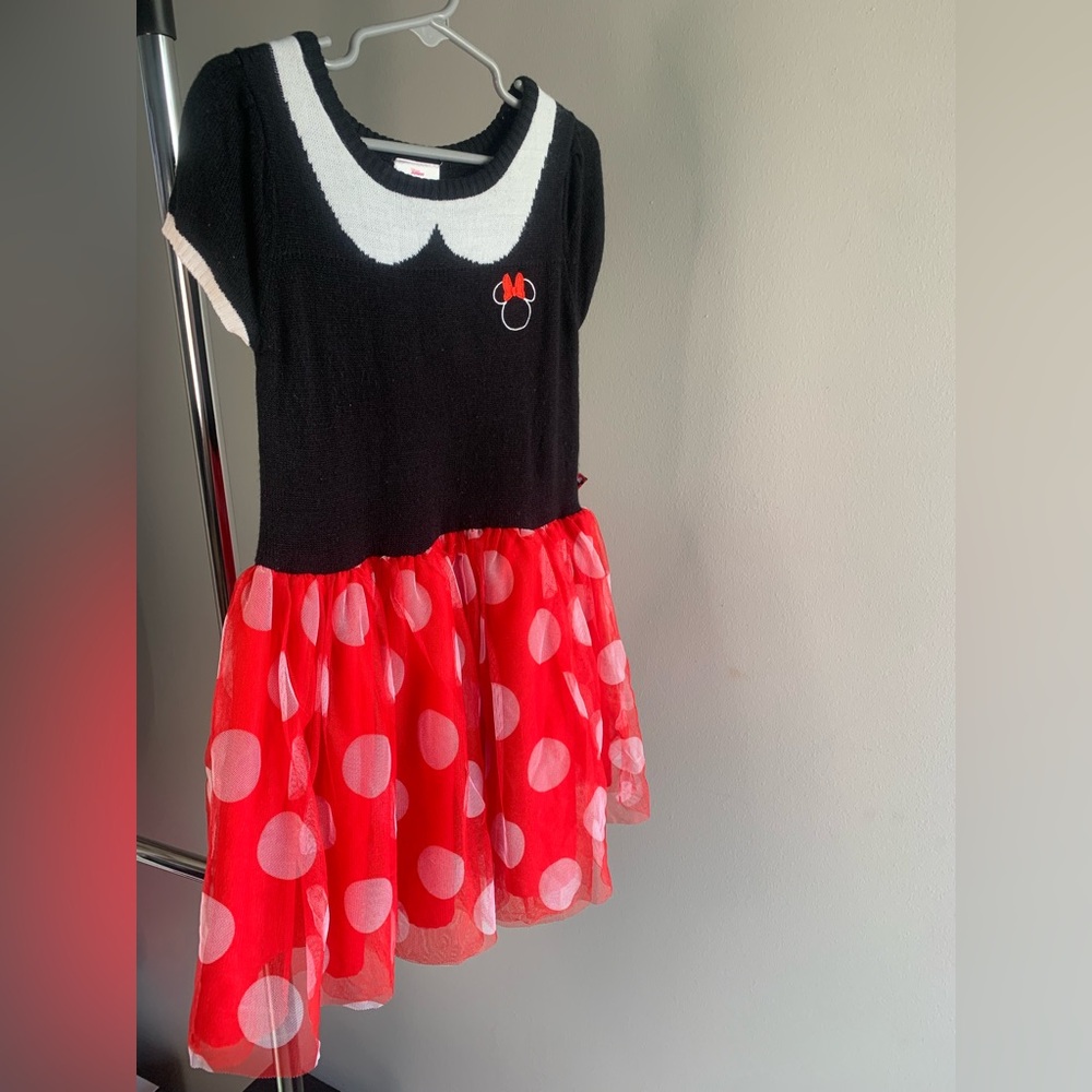 Disney Black and Red Minnie Mouse Polka Dot Dress - Picture 3 of 8